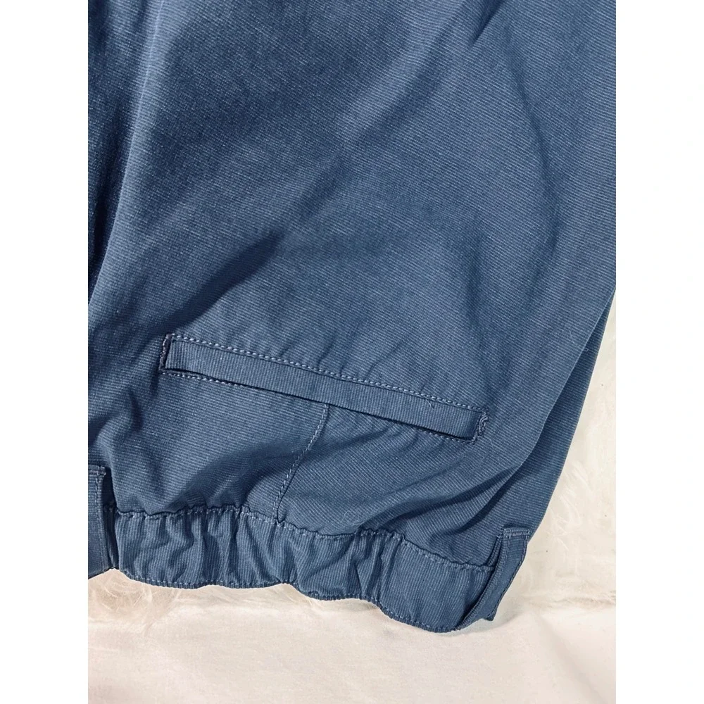 Banana Republic Mens Navy Blue Core Temp Golf Shorts Elastic Back‎ Waist 36